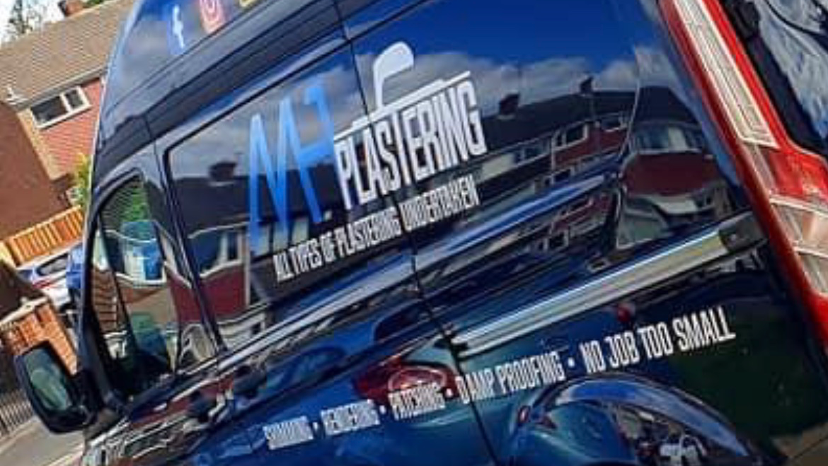 The M.H Plastering van