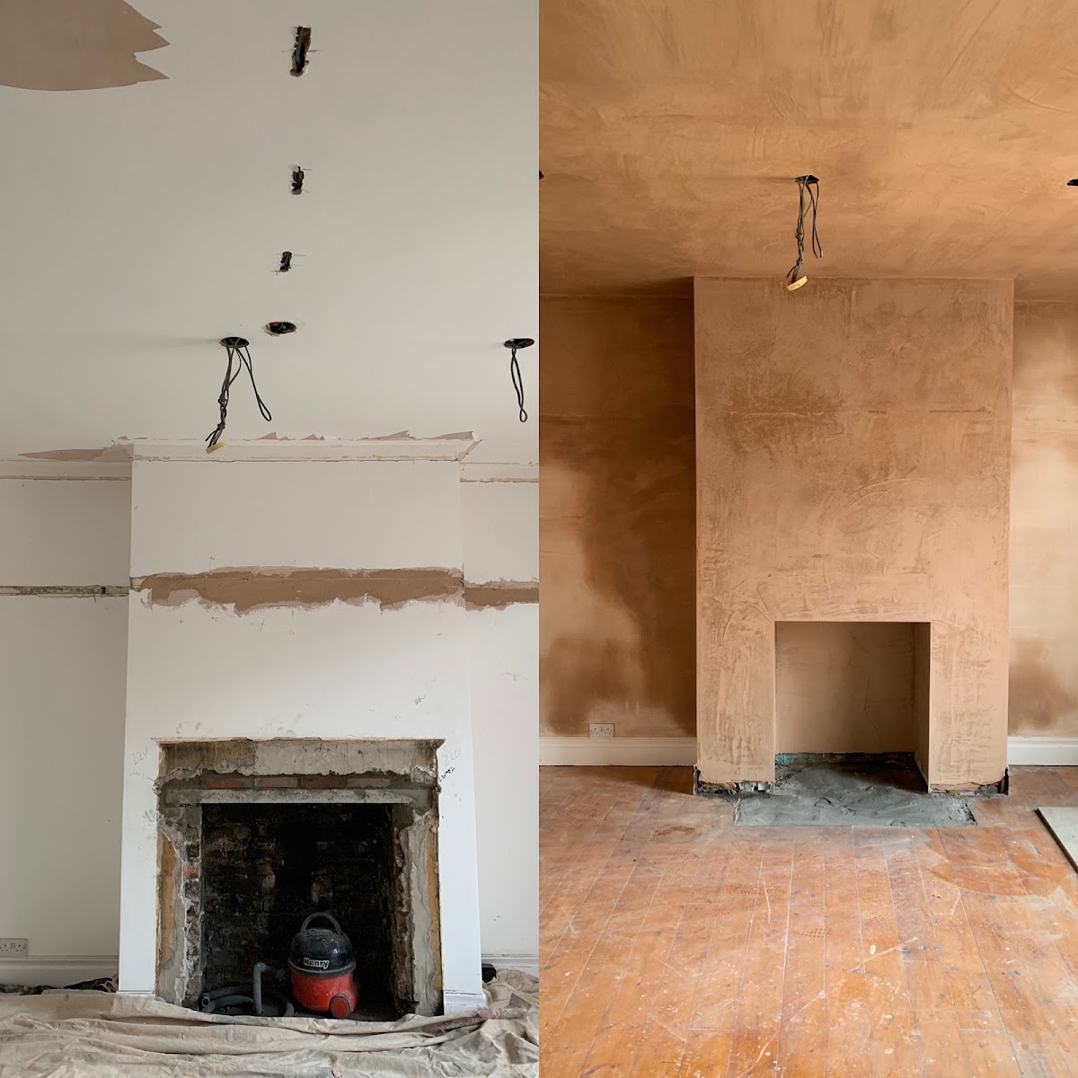 Stripped back to brick, skimmed like new